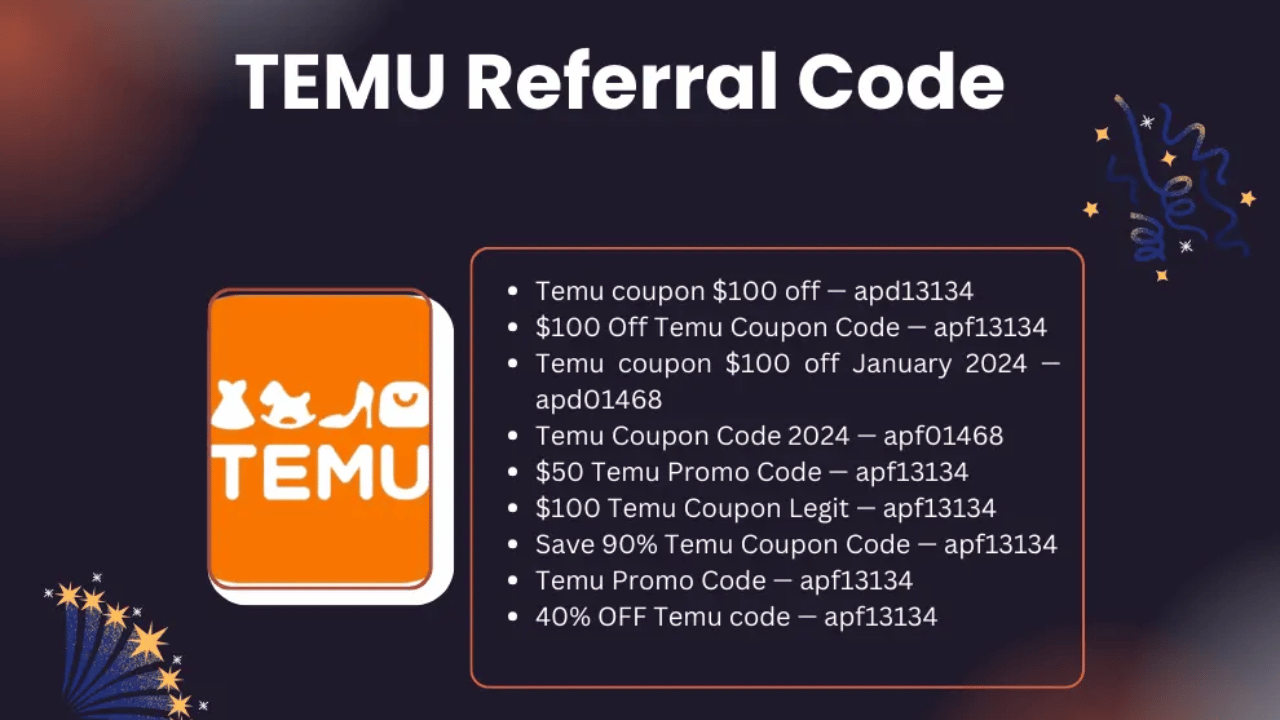 Updated List of TEMU Referral Codes