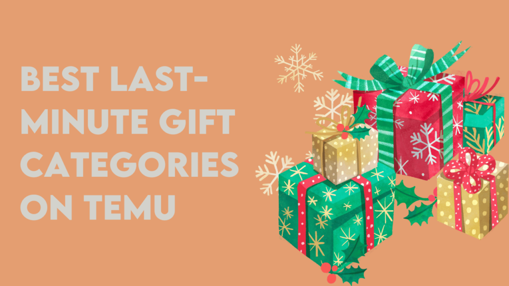 Best Last-Minute Gift Categories on Temu