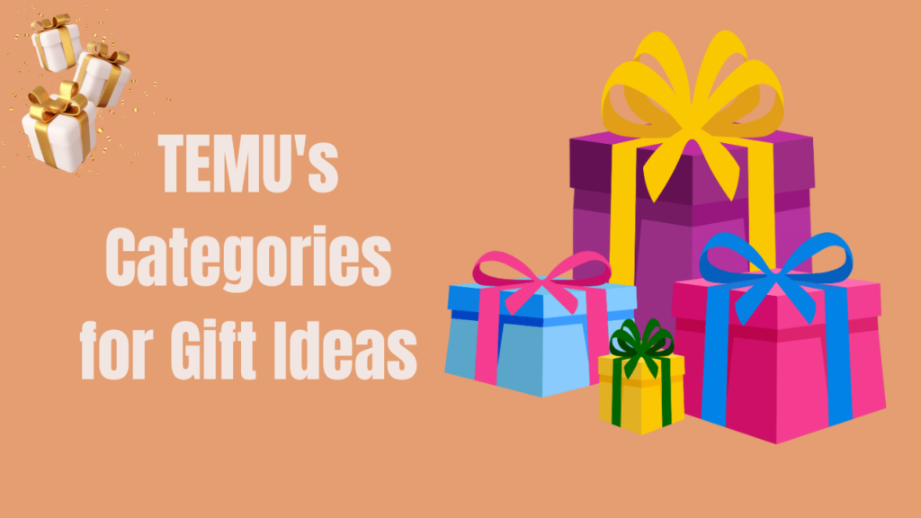 Exploring TEMU's Categories for Gift Ideas